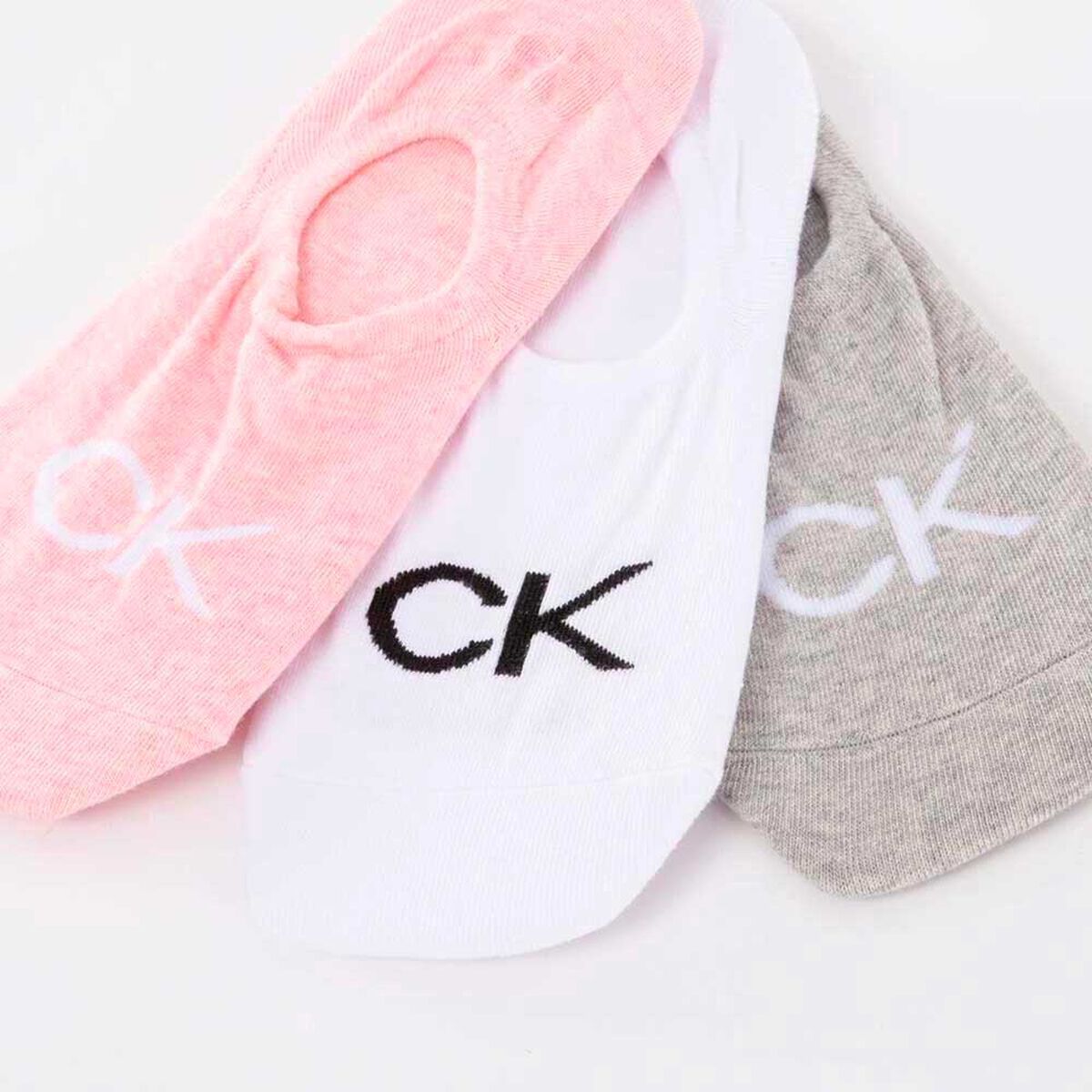 Pack 3 Calcetas de Algod&oacute;n Rosado Mujer Calvin Klein
