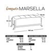 Banqueta Latam Home Marsella PU Beige