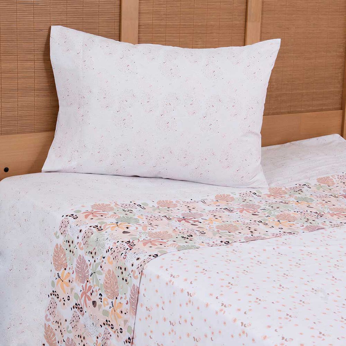 Juego de S&aacute;banas Estampado Mashini 180 Hilos 1,5 Plazas Sahara