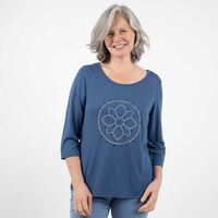 Polera Manga 3/4 Mujer Portman Club Azul, Beige, Crudo, Negro, Rosado