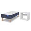 Combo Cama Europea CIC 1 Plaza Excellence + Escritorio Basic Blanco
