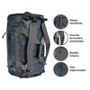 Pack Bolso Duffel 70 Lts Azul + Banano Impermeable Lhotse