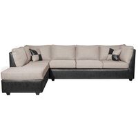 Seccional Black Factory Donato 3 Cuerpos Crema