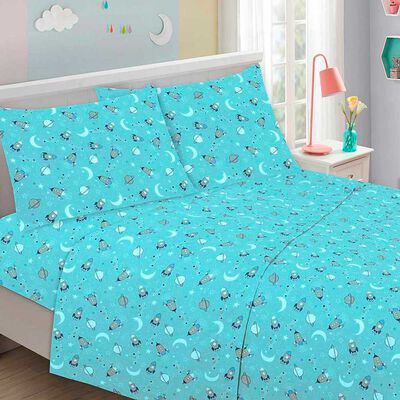 Imagen 1 del producto Juego de Sábanas Illusions 144 Hilos 1,5 Plazas Rocket Celeste