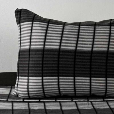 Imagen 2 del producto Sábana de polar American Family 1,5 Plazas Escocia Gris