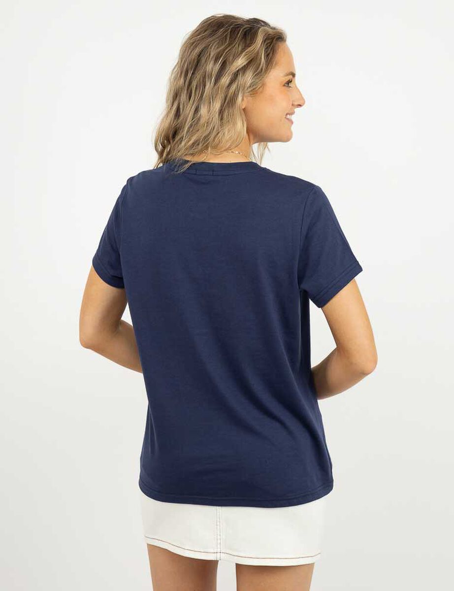 Polera Con Estampado Manga Corta Mujer Icono