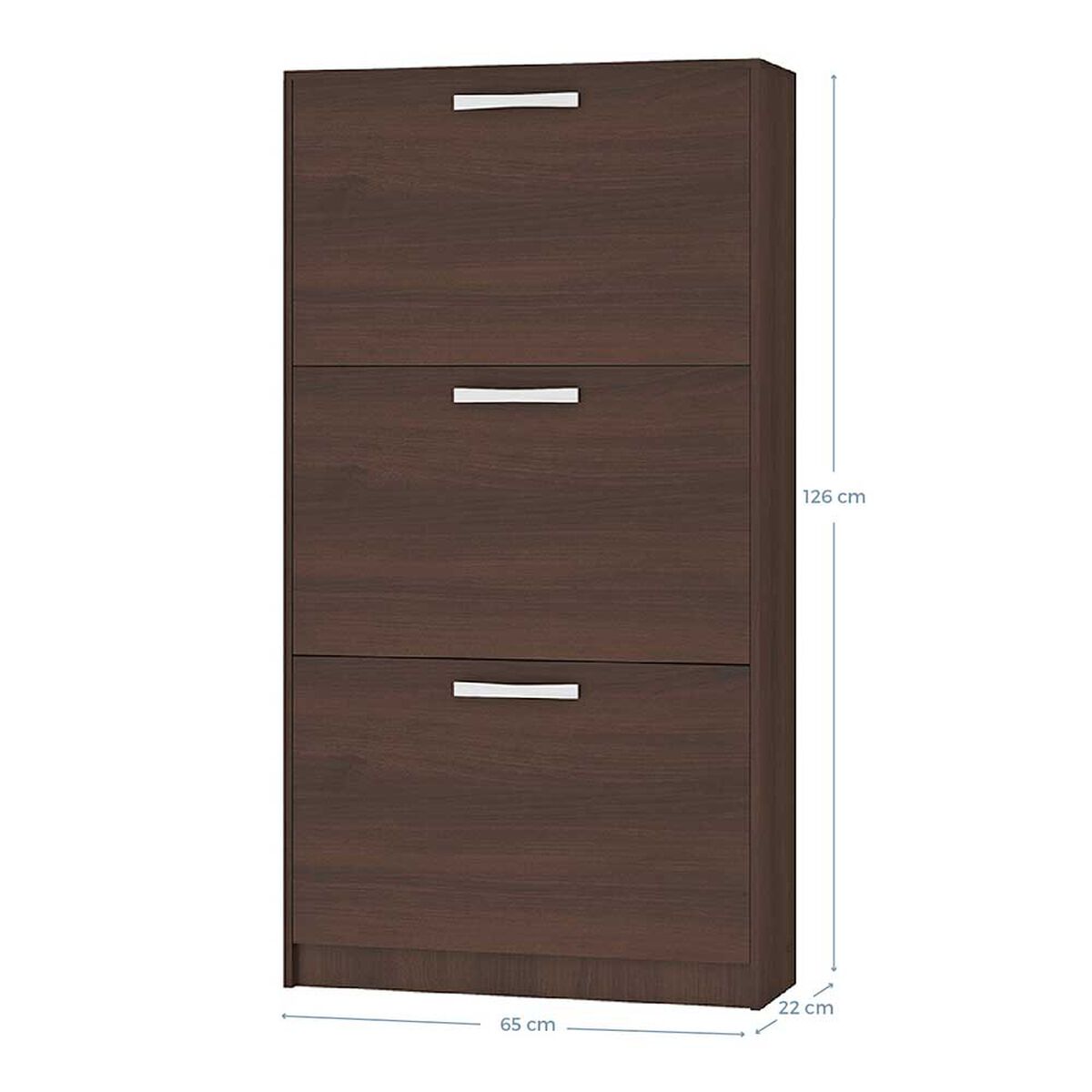 Zapatero Vekkahome Nick 3 Puertas Beige 