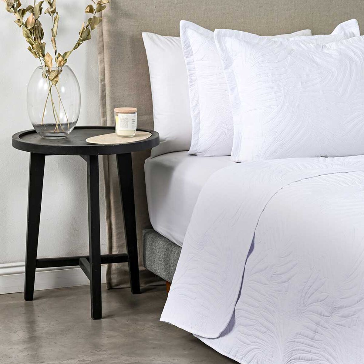 Quilt American Family S&uacute;per King Marquis White