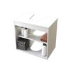 Combo Estante 2 Puertas +  Vanitorio 2 Puertas + Estante Organizador de Baño 2 Puertas CIC Blanco