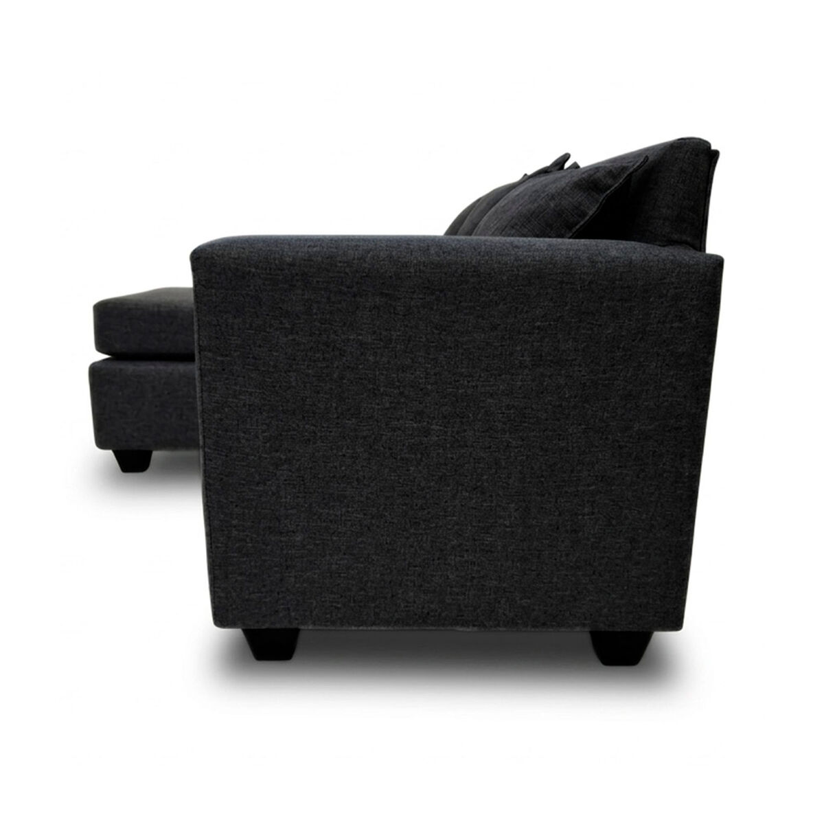 Seccional Muebles MPR Luna 4 Cuerpos Negro
