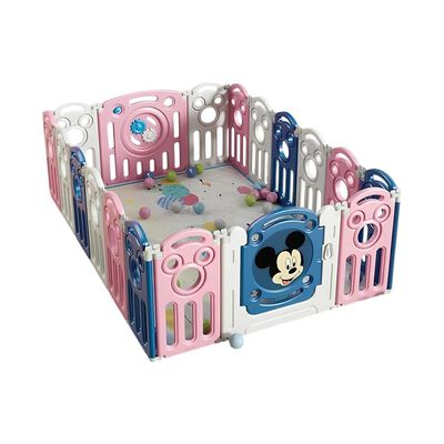 Corral 1.2*1.8m Rosado con Alfombra Lubabycas