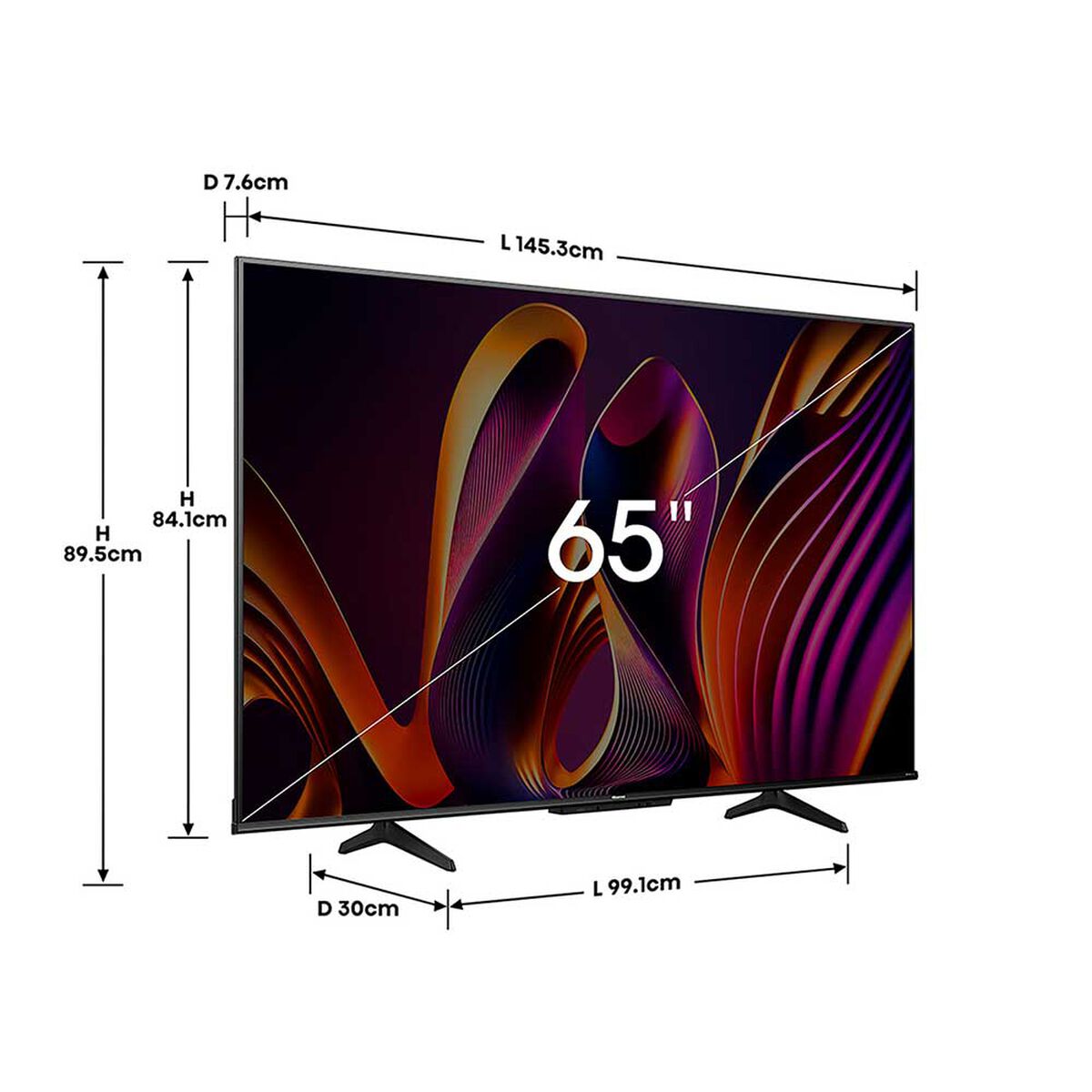 QLED Gamer 144Hz 65'' Hisense 65Q7N Smart TV 4K