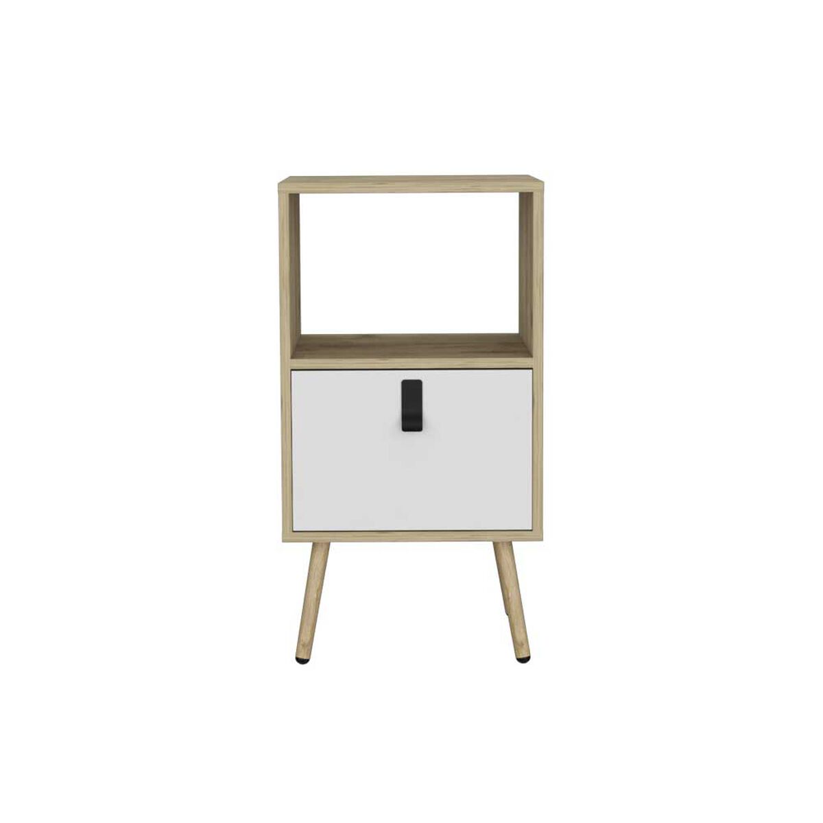 Velador TuHome Huna 1 Cajón Macadamia