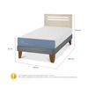 Cama Europea CIC 1,5 Plazas Excellence + Respaldo Munich Alpino
