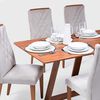 Juego de Comedor Decocasa Avena 6 Sillas Canela