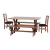 Juego de Comedor Latam Home Sevilla Salamanca 2 Sillas + 2 Bancas Velvet Negro