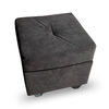 Sof&aacute; Muebles MPR Boston 3 Cuerpos + 2 Pouf Negro