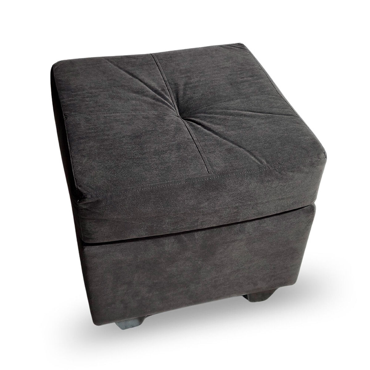 Sof&aacute; Muebles MPR Boston 3 Cuerpos + 2 Pouf Negro
