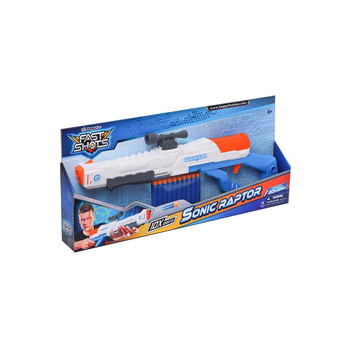 Set Lanzador, 10 Dardos Foam