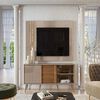 Rack TV Cronos Altavision Hasta 60" Café Gris Perla