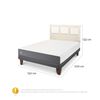 Cama Europea CIC 2 Plazas Smart + Respaldo Torino Alpino