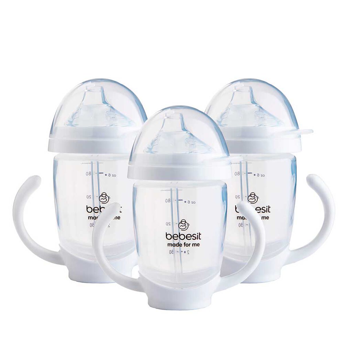 Vaso de entrenamiento Pack x 3 200ml Antiderrame Bebesit