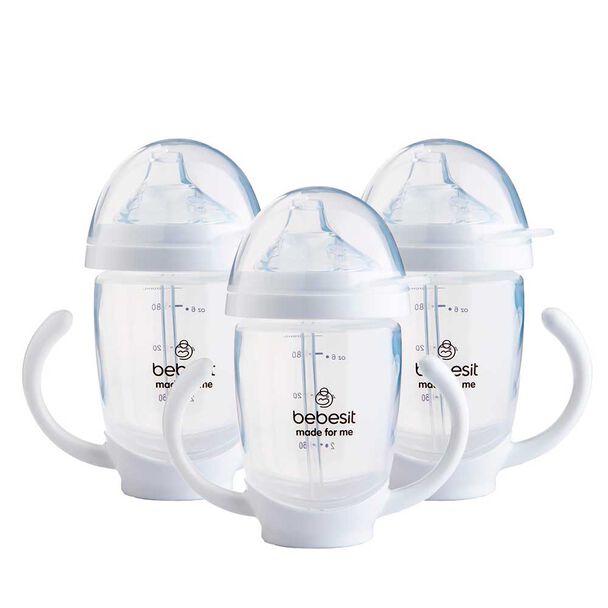 Vaso de entrenamiento Pack x 3 200ml Antiderrame Bebesit