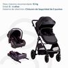 Coche Cuna Travel System Isofix Sunset Premium con Base Negro Bebesit