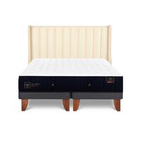 Cama Europea CIC Base Dividida Súper King Premium + Respaldo Panaro