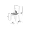 Juego de Comedor Decocasa Floresta 4 Sillas