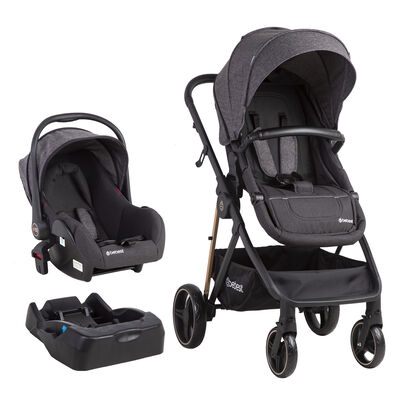 Imagen 1 del producto Coche Cuna Travel System Bebe Cosmos con Base Negro Bebesit