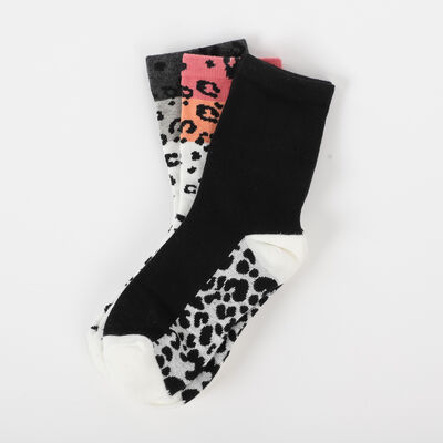 Imagen 1 del producto Pack 3 Unidades Calcetin Mujer Largo de Algodón Icono Surtido