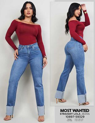 Imagen 1 del producto Jeans Straight Lola Mujer Most Wanted Indigo