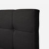 Cama Europea Rosen King Art 4 + Respaldo + Velador Issey Grafito