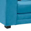 Sof&aacute; Seccional Derecho Living Factory Dubai 5 Cuerpos Azul Piedra