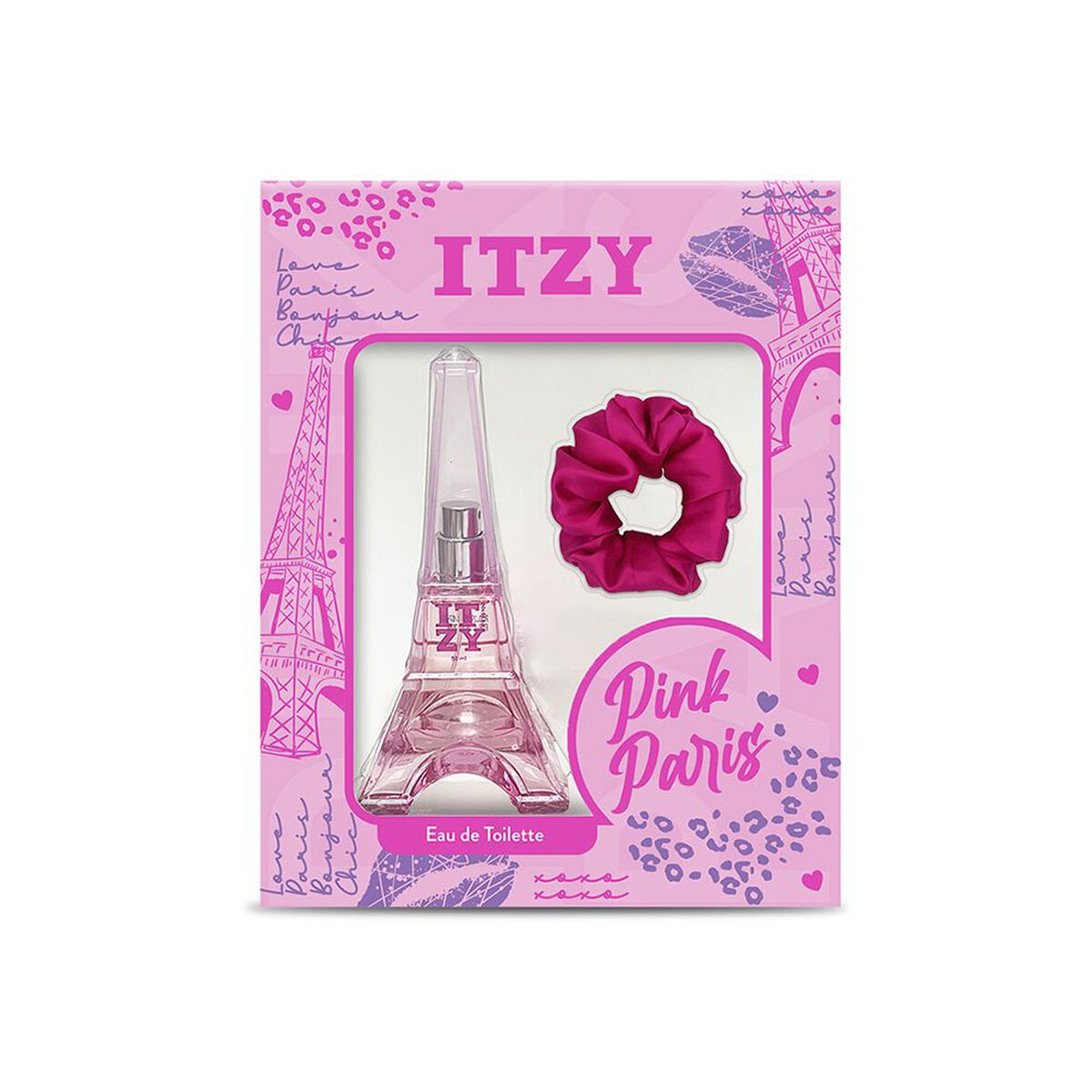 Set Perfume Itzy Pink Paris EDT + Scrunchie