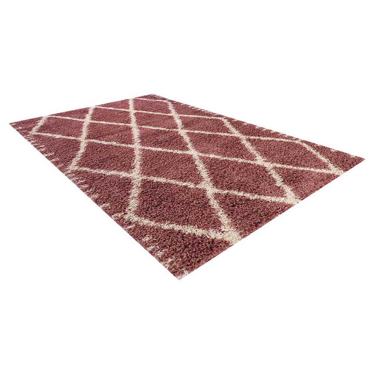 Alfombra Dib Shaggy Design 150 x 220 cm Rosa