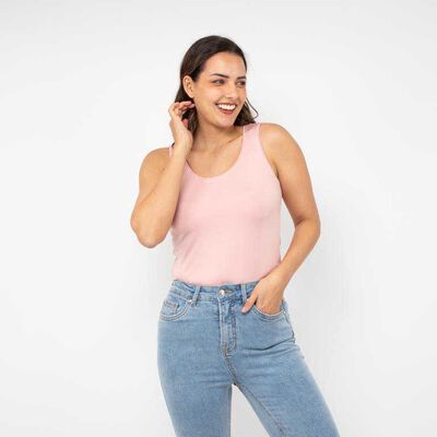 Polera Sin Manga Mujer Zibel Rosado