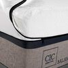 Cama Europea CIC Base Dividida King Balance + Respaldo + 2 Veladores Baker