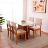 Juego de Comedor Roca Lotus 4 Sillas Beige