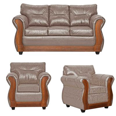 Juego de Living Black Factory Toronto 5 Cuerpos Beige