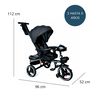 Triciclo Coche Cuna con Bluetooth 360 One Click RS-4090 Negro