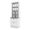Vitrina Home Mobili Americana 2 Cajones 2 Puertas Blanco