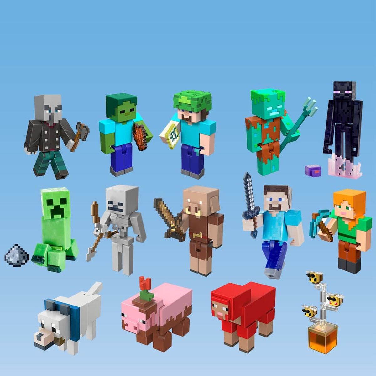 Figuras con Crafting Surtido Minecraft