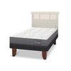 Cama Europea CIC 1,5 Plazas Anatomic + Respaldo Dublin Alpino
