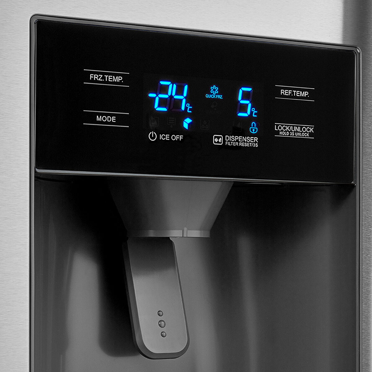 Refrigerador Side by Side Midea MDRS681FGE02 504 lts