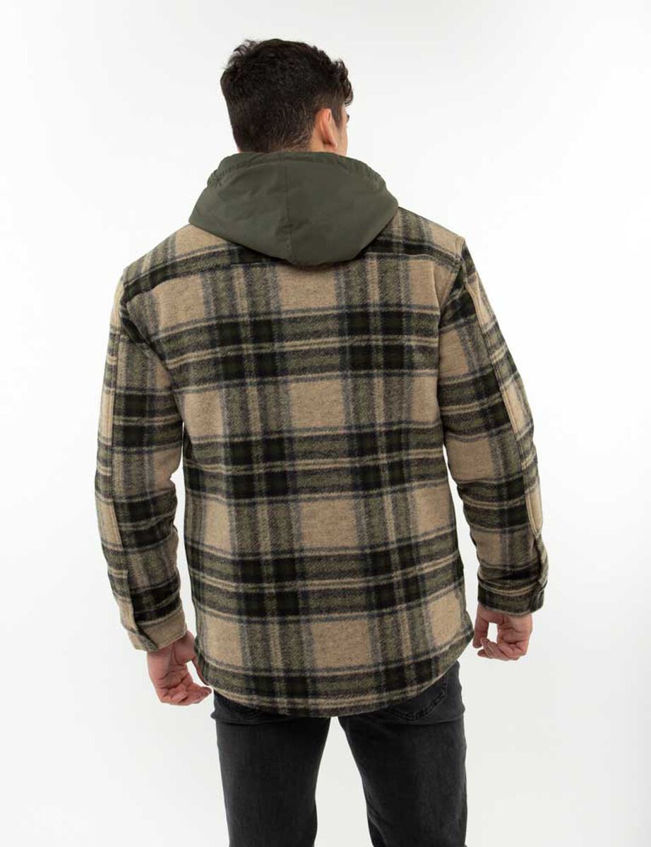 Chaqueta Peluda Tartán Hombre Icono