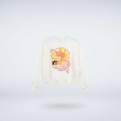 Imagen 2 del producto Polerón Niña Chess Crudo, Rosa