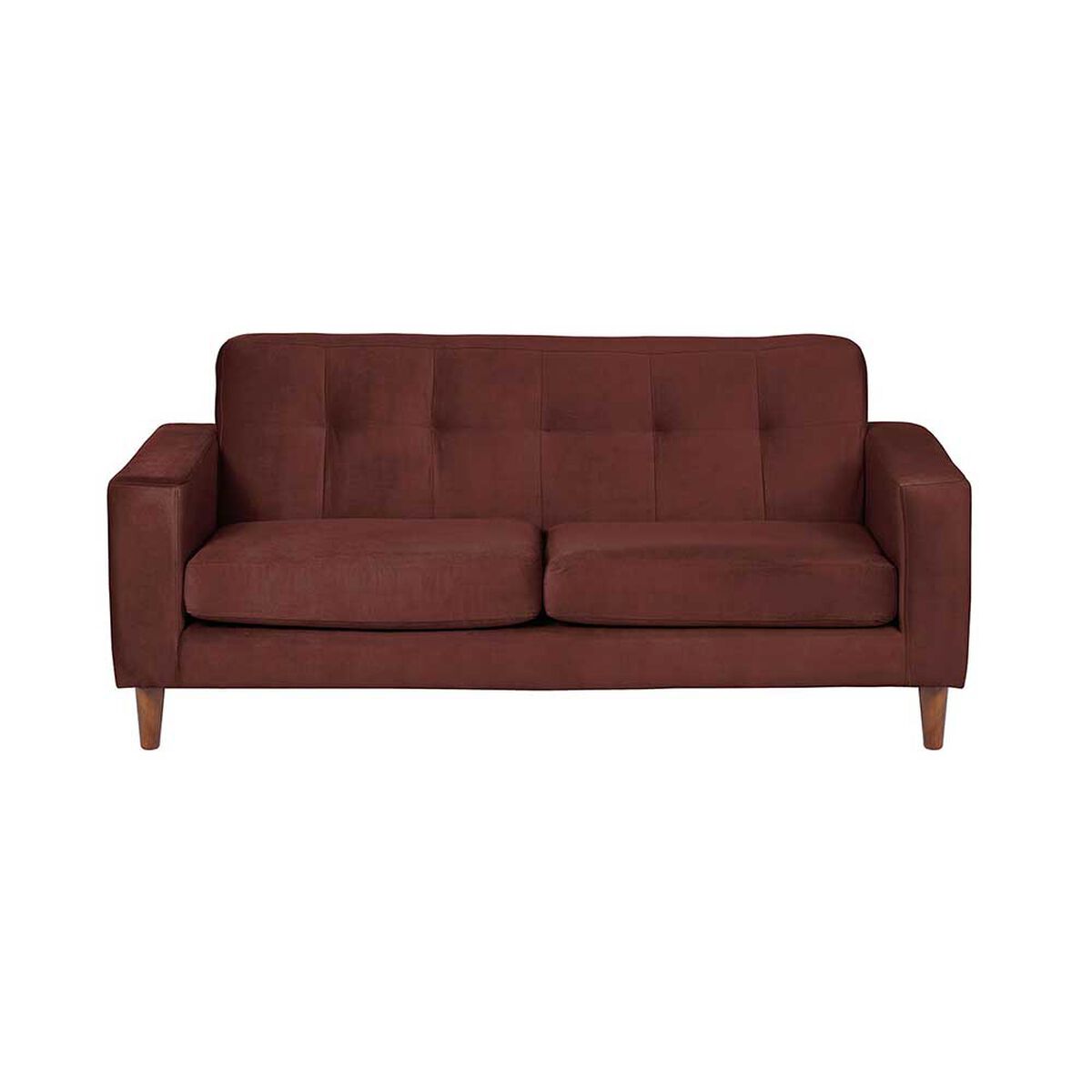 Sofá Latam Home Salermo Tela Velvet 2 Cuerpos Chocolate