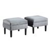 Set Pouf 2 Bodevir Sky Felpa 00 Gris 